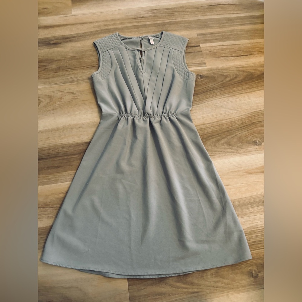 Xhilaration Gray Sleeveless A-Line Dress
